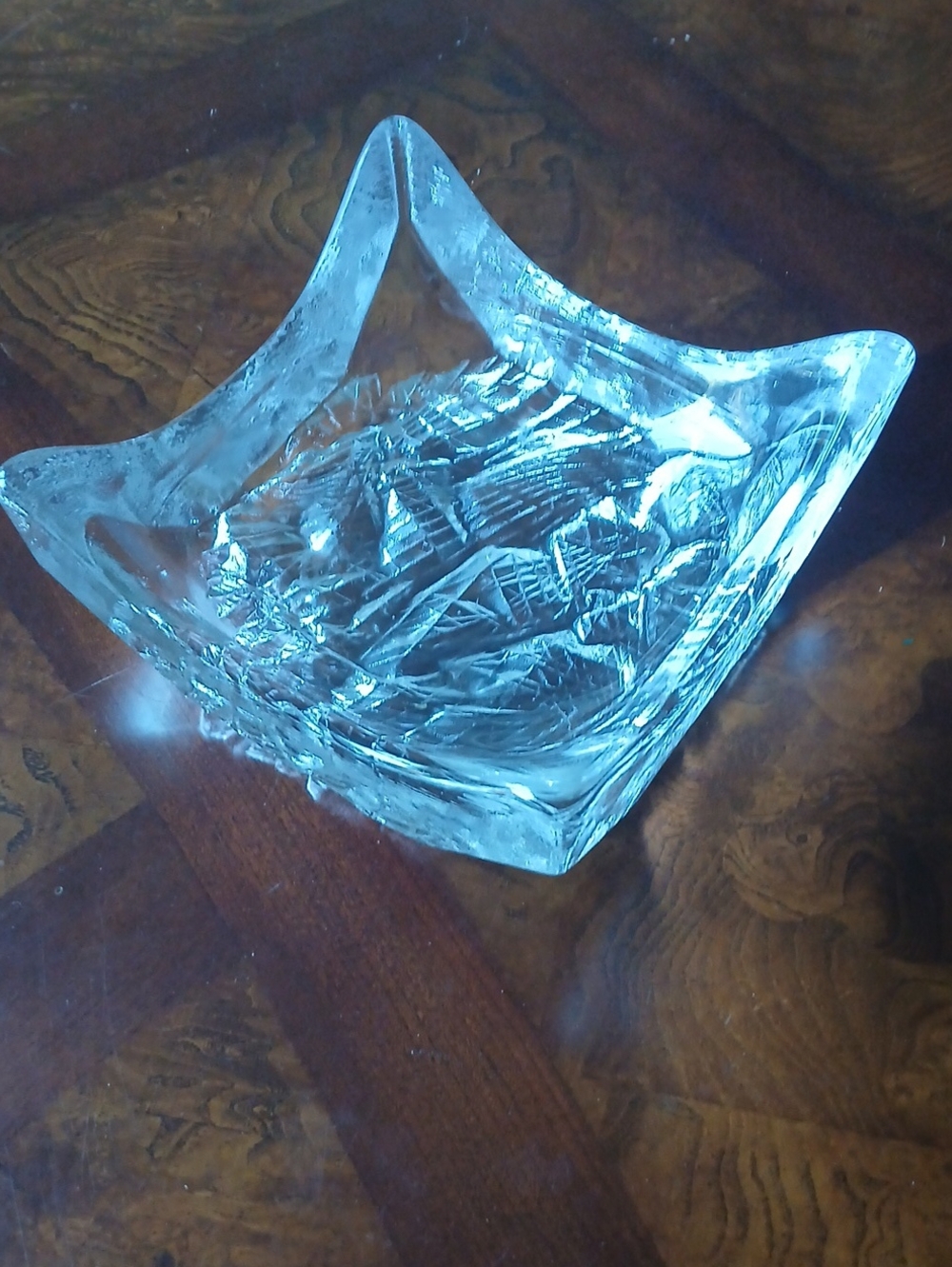 Clear Glass Decorative Bowl - Modern Home Art